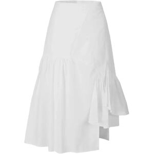 Cubic A-line Asymmetrical Skirt White UN female