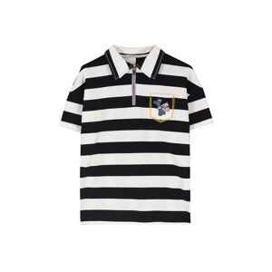 Cubic Bone and Bow Embroidered Striped Shirt White S female