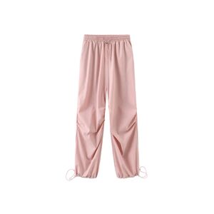 Cubic Oversized Parachute Pants Pink S female