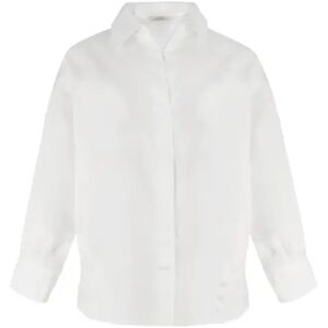 Cubic Back Pleated Short Shirt White UN female