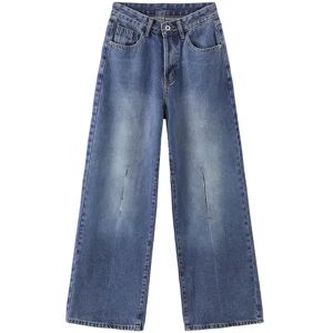 Cubic Wide Leg Jeans with Single Pleat Steel Blue S female