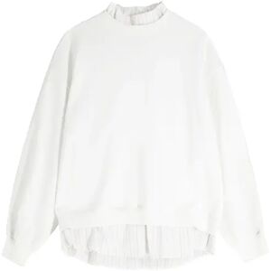 Cubic Oversized Basic Jersey Sweatshirt White M female