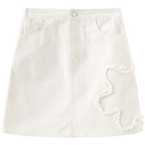 Cubic Beige A-line Cotton Mini Skirt  S female