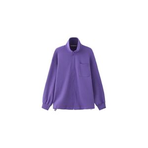 Cubic Oversized Zip Up Jacket Purple UN female