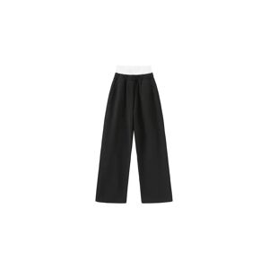 Cubic Straight Leg Casual Jersey Pants Black S female