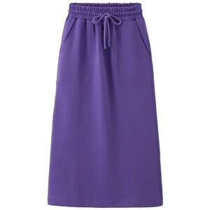 Cubic Purple A-line Midi Skirt Purple UN female