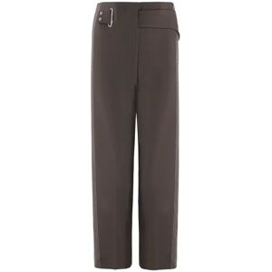 Cubic High Waisted Straight Leg Casual Trousers Saddle Brown M female