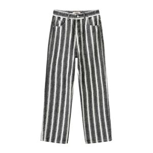 Cubic Thick Chalk Striped Jeans L Black/White female