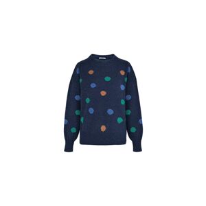 Cubic Multi-Colour Polka Dot Knitted Sweater Navy UN female