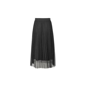 Cubic High Waist Pleated Mesh Skirt Black UN female