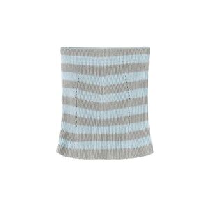 Cubic Strapless Striped Knit Top Gray UN female