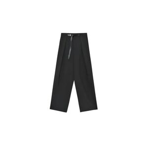 Cubic Folded Pleat Tailored Trousers Black S female