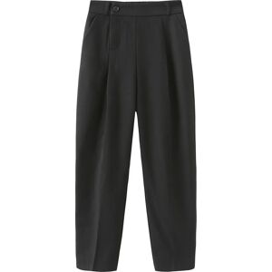 Cubic Cropped Cigarette Pants Black M female