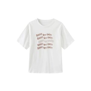 Cubic BAKE MY DAY T-Shirt White S female