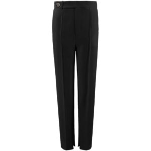 Cubic High Waisted Straight-Leg Slitted Trousers Black S female