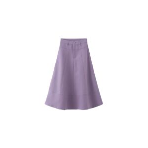 Cubic A-line Maxi Skirt Purple S female