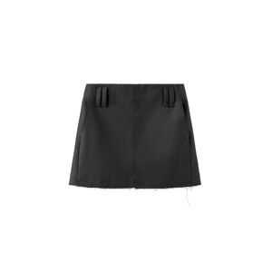 Cubic High Waisted Mini Skirt Black M female