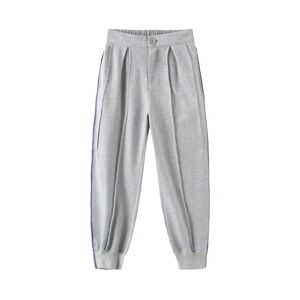 Cubic High Waisted Cuffed Pleated Pants Silver S female