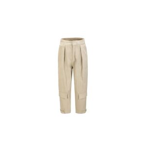 Cubic Pleat Cargo Trousers Khaki M female