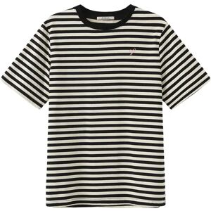 Cubic Long Oversized Striped T-Shirt Black UN female