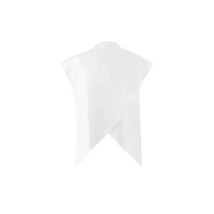 Cubic Backless Knotted Sleeveless Shirt White XL female
