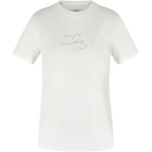 Cubic Basic White Tee with Lettering White UN female