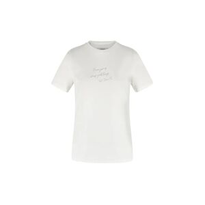 Cubic Basic White Tee with Lettering White UN female