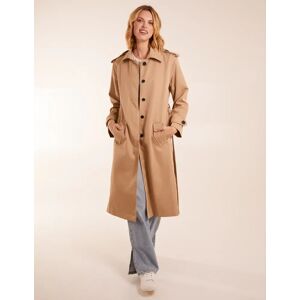 Blue Vanilla Longline Mac Coat - 14 / Camel - female