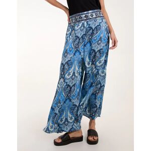 Blue Vanilla Embellished Waist Wide Leg Trouser - S / NAVY - female