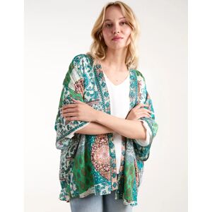 Blue Vanilla Embellished Kimono - ONE / GREEN - female