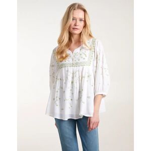 Blue Vanilla Embroidered All Over Blouse - S / GREEN - female