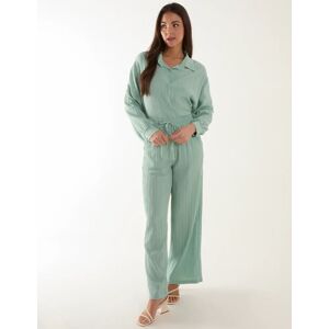 Blue Vanilla Waffle Shirt & Trouser Set - ONE / Mint - female