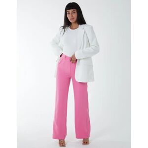 Blue Vanilla Wide Leg Formal Trouser - M / HOT PINK - female