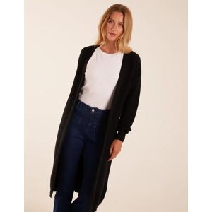 Blue Vanilla Ribbed Throw On Cardigan - M/L / BLACK - female