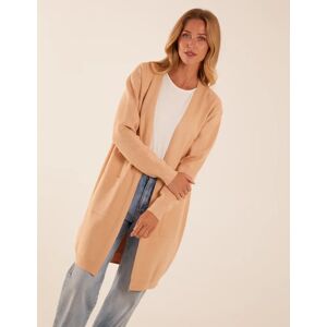 Blue Vanilla Oversized Pocket Cardigan - S/M / STONE - female