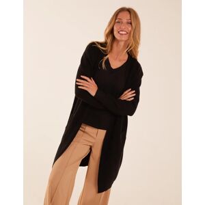 Blue Vanilla Oversized Pocket Cardigan - S/M / BLACK - female