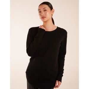 Blue Vanilla Middle Seam Detail Jumper - M/L / BLACK - female