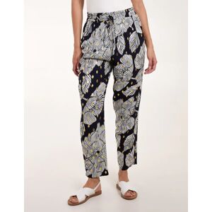 Blue Vanilla Printed Trousers - S / NAVY - female