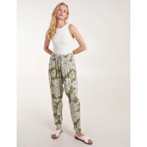 Blue Vanilla Printed Trousers - S / GREEN - female