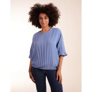 Blue Vanilla Pleated Batwing Top - ONE / DENIM - female