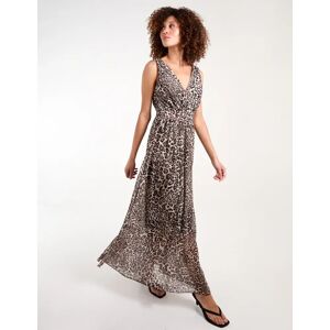 Blue Vanilla Leopard Print Maxi Dress - S/M / Animal - female