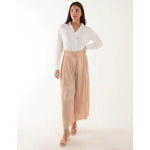 Blue Vanilla Pleated Trousers - XL / STONE - female