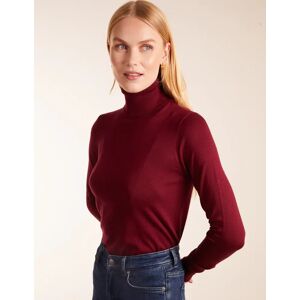 Blue Vanilla Roll Neck Jumper - XXL / BURGUNDY - female