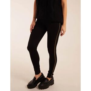 Blue Vanilla Side Chain Detail Leggings - S / BLACK - female