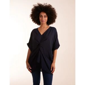 Blue Vanilla Knot Detail Top - ONE / NAVY - female