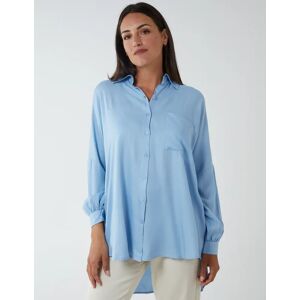 Blue Vanilla Oversized Shirt - M-L / BLUE - female