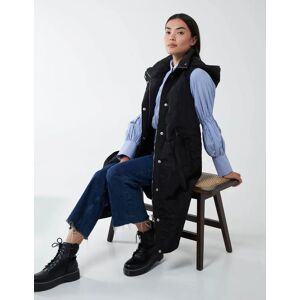 Blue Vanilla Quilted Belted Gilet - L / BLACK - female