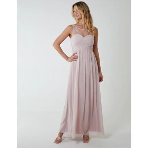 Blue Vanilla Embellished Maxi Dress - 18 / PINK - female