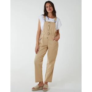 Blue Vanilla Button Down Dungarees - 10 / STONE - female