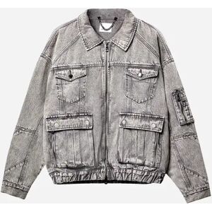 Only The Blind - Silver Rock Denim Jacket - Size: XS - Silver - Size: XS